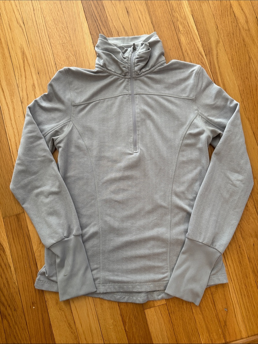Women’s Light Gray Athletic Quarter-Zip